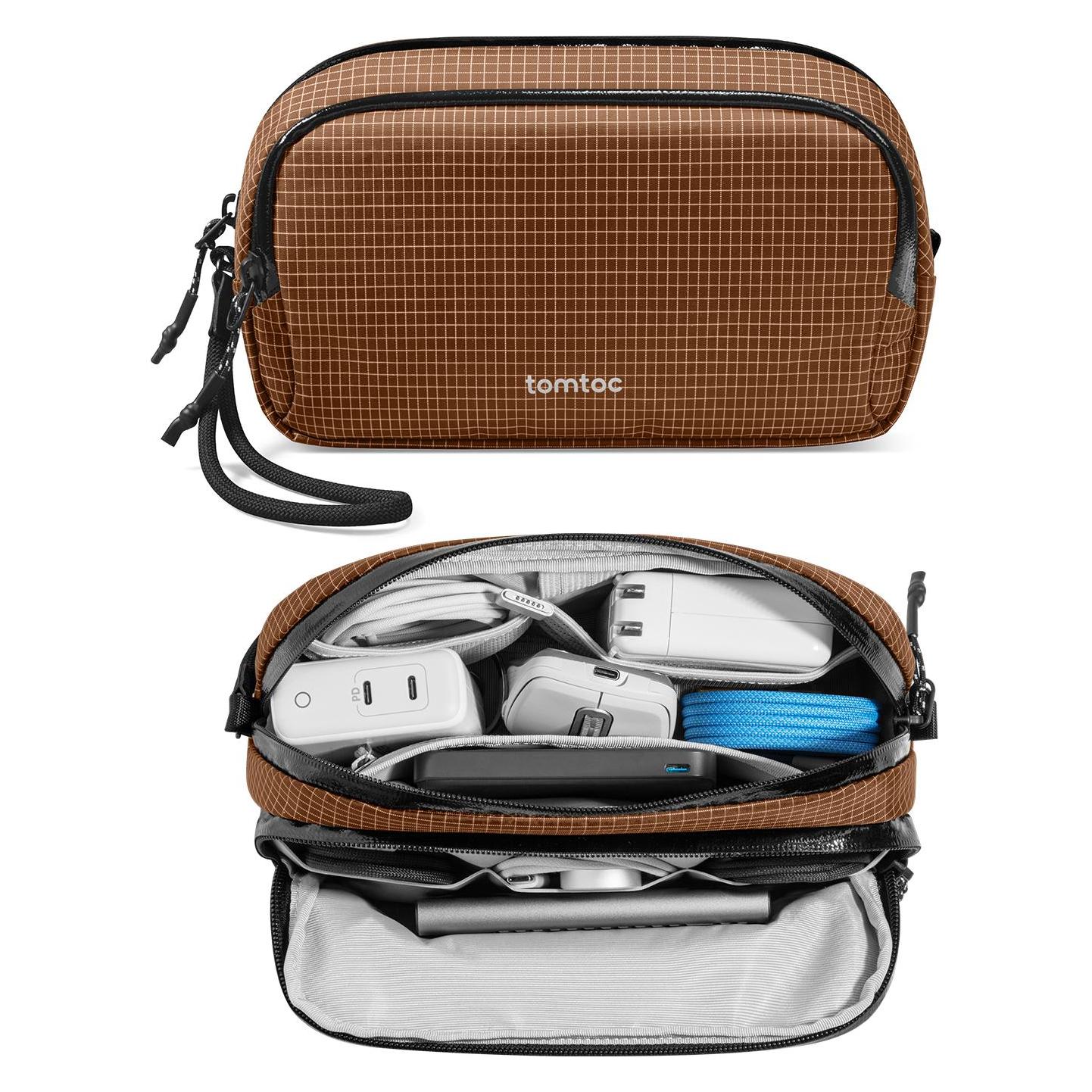 tomtoc Light-T12 Accessory Bag, brown (66331796)