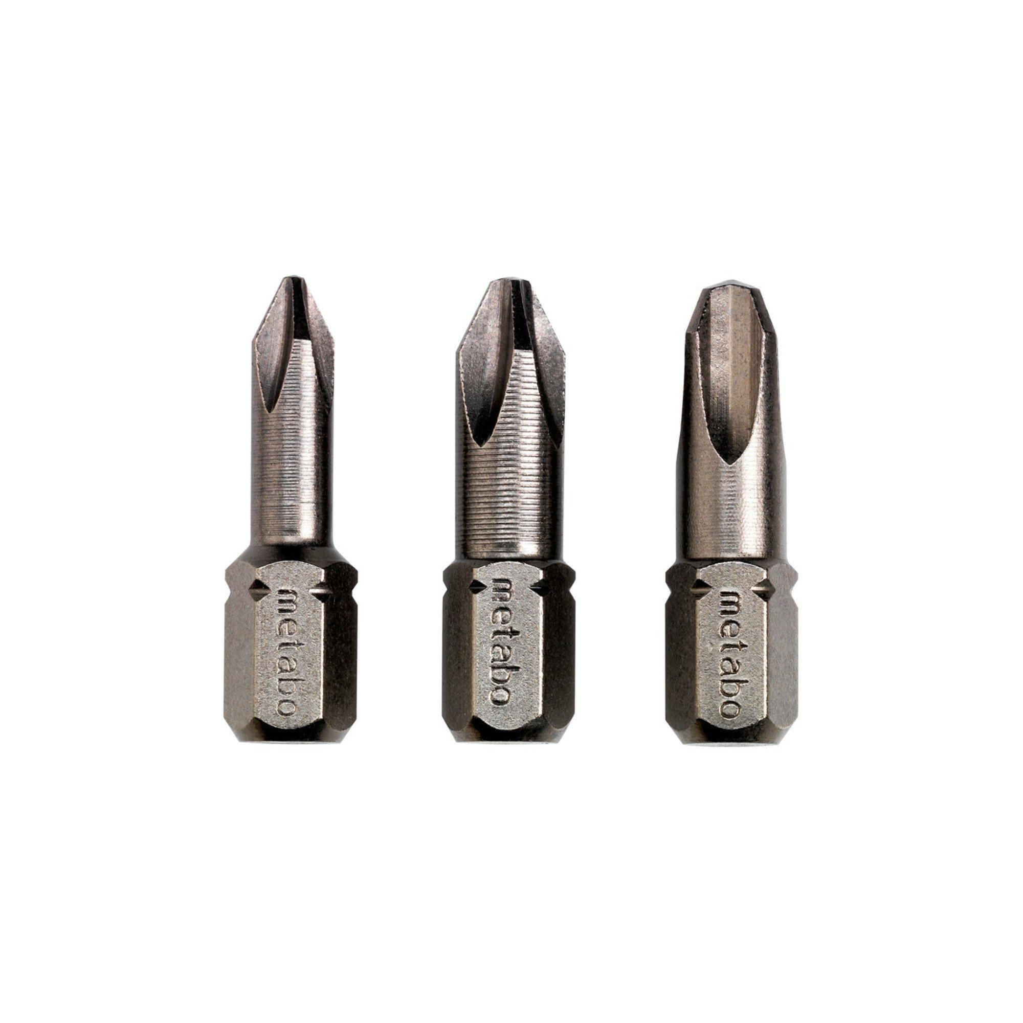 Metabo 3 Bits Phillips PH 1/ 2 / 3 Torsion (628537000)