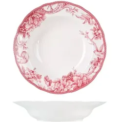 H&H 6 x Suppenteller Primrose 22,5 cm - Porzellan