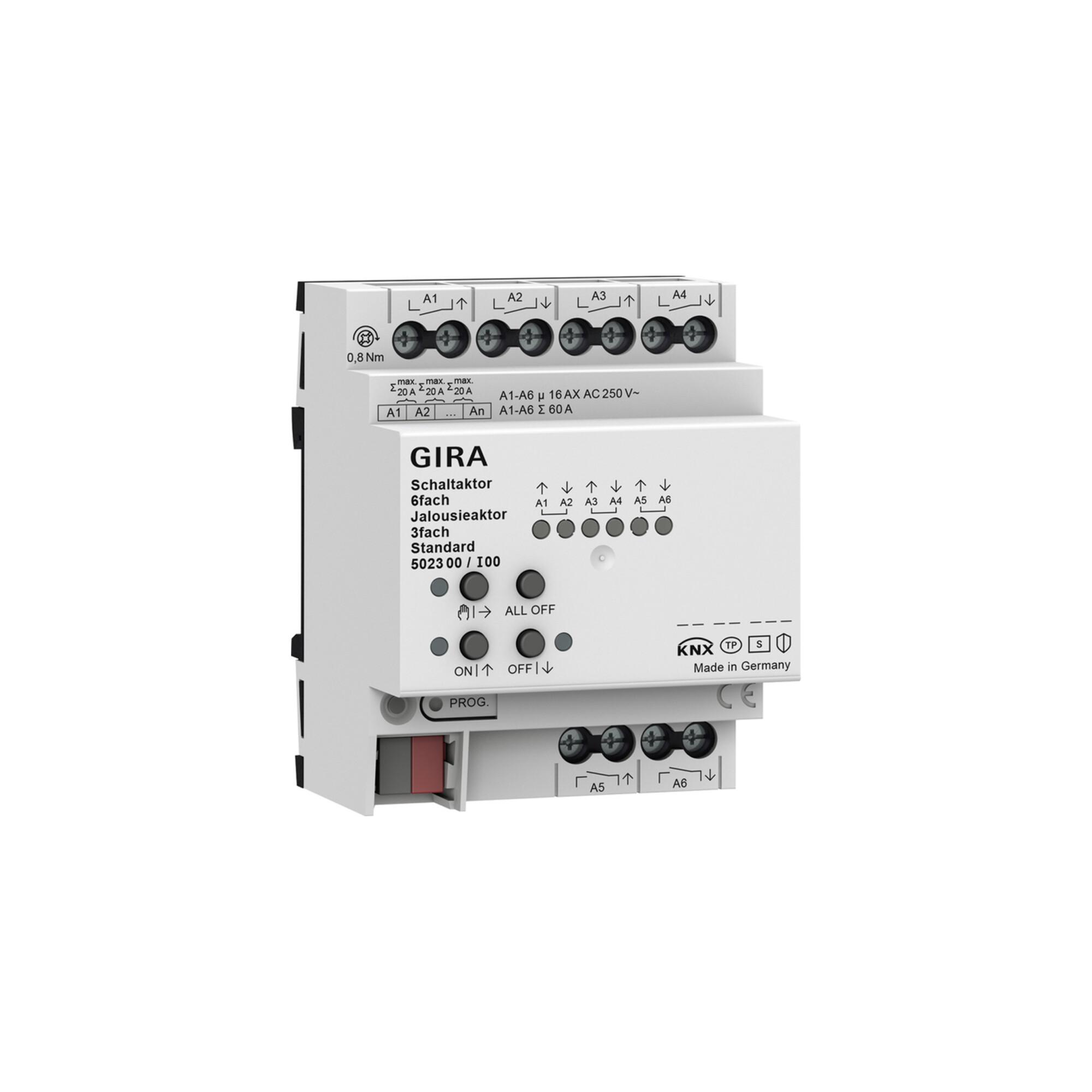 Gira Schalt-, Jalousieaktor 6f/3f 16 A 502300)