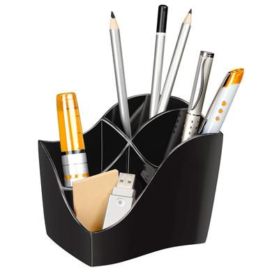 CEP Stifteköcher Ellypse Polystyrol Schwarz 11,8 x 8,9 x 9,8 cm