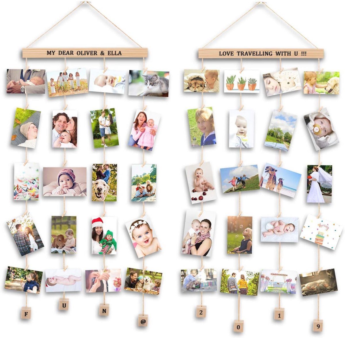 Fotolijst voor Muur met Klemmen - Set van 2 voor Persoonlijke Decoratie