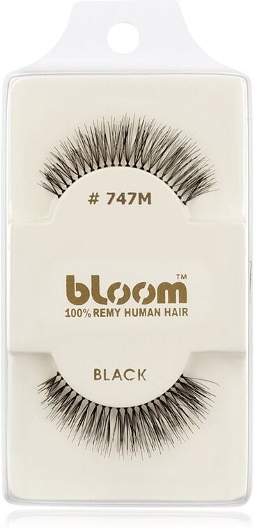 Bloom Natural faux-cils de vrais cheveux No. 747M (Black) 1 cm