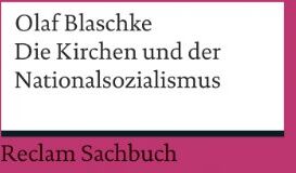 Olaf Blaschke - Die Kirchen und der Nationalsozialismus (Reclams Universal-Bibliothek) - Preis vom 17.10.2026 19:25:27 h