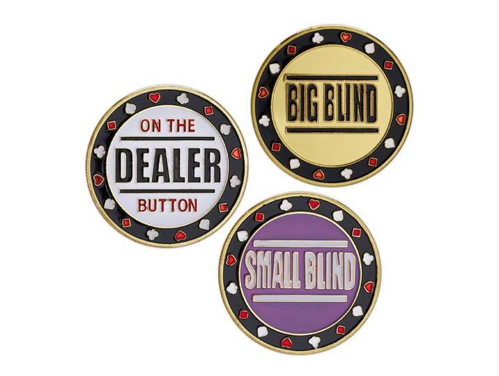 Relaxdays Poker Button Set aus Metall