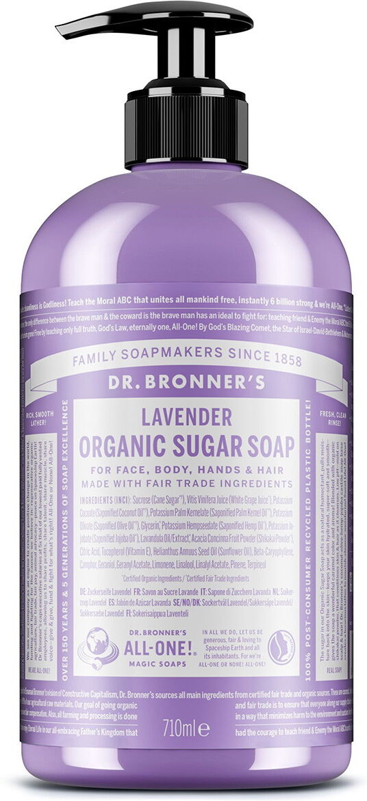 710ml DR. BRONNER'S ORGANIC SUGAR SOAP Lavender
