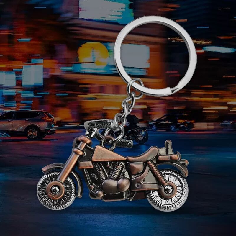 INF Porte-clés casque bleu élégant pour moto Bleu