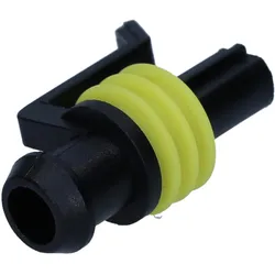 Kalitec 100 Stück AMP 0-0282079-2 Superseal Buchsengehäuse 1-polig Leergehäuse, Elektronikkabel + Stecker, Schwarz
