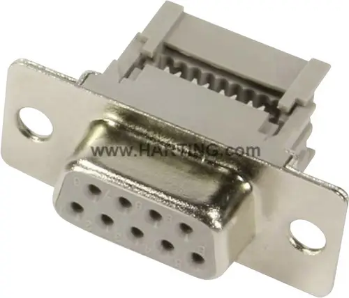 Harting 09664186500 D-SUB Buchsenleiste 180° Polzahl: 37 Schneid-Klemm