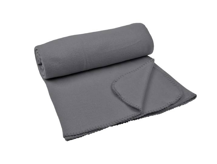 Decke WILLY 130x160cm grau unifarben
