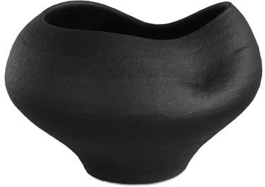 "Uttermost Nocturne Textured Black Bowl - 14""W x 14""D x 9""H"