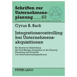 Bark:Integrationscontrolling bei Untern, Fachbücher von Cyrus Bark