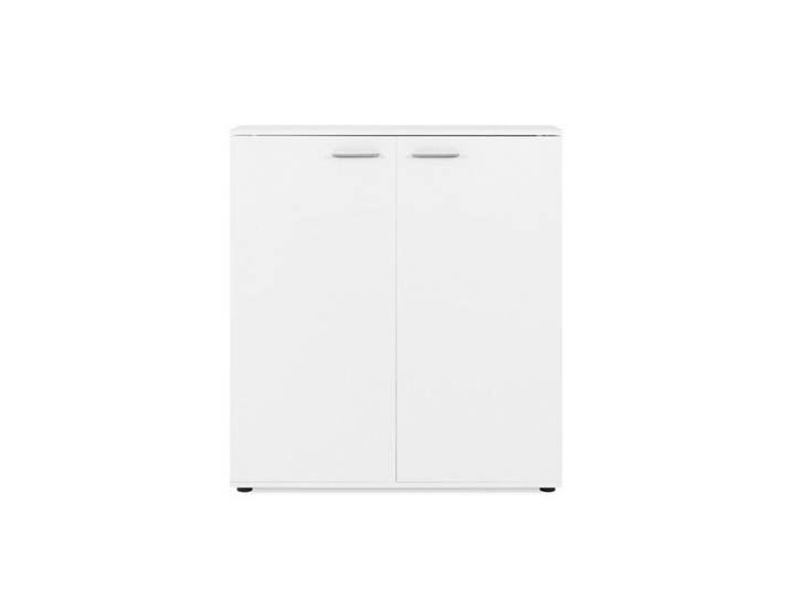 CALICOSY - Meuble à chaussures 2 portes - 24 Paires - L100 x H110 cm - Blanc