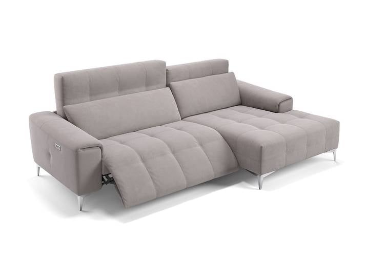 Stoff Ecksofa SALENTO hochwertig & edel Polsterecke Relaxfunktion
