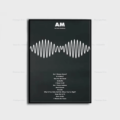 Inspire Picks Arctic Monkeys Album Cover Poster Indie Rock Canvas Wall Art For Music Lovers 12 30x40cm No Frame