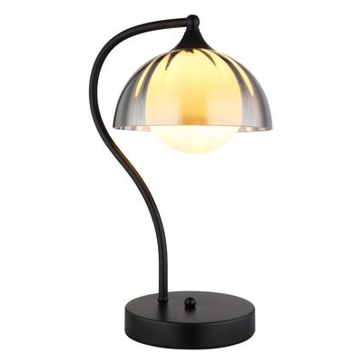 NOWA Tischleuchte "EVA", schwarz, 1, Ø 20cm H: 39,5cm, 1 Stk., Leuchten, Tischlampe, Schlafzimmer, Wohnzimmer, Tischleuchte