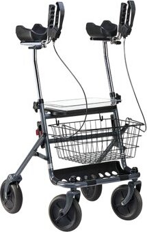 Rollator FAKTO+ ARTHRITIS mit Korb, Tablett,PU,mangan grey metallic>>>>