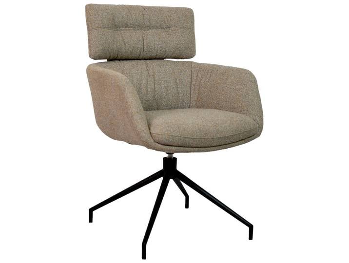 Dieter Knoll Armlehnstuhl PABLO, grau, Stoff