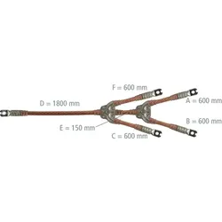 DEHN Erdungs u. Kurzschließseil EKV4U025GVGM214B