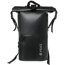 YEAZ Wasserfester Rucksack weißes Logo STOCKHOLM