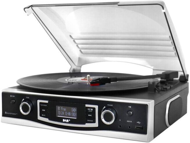 Soundmaster Platine vinyle / Radio DAB+ PL590SW Encodage USB sw (PL590SW)