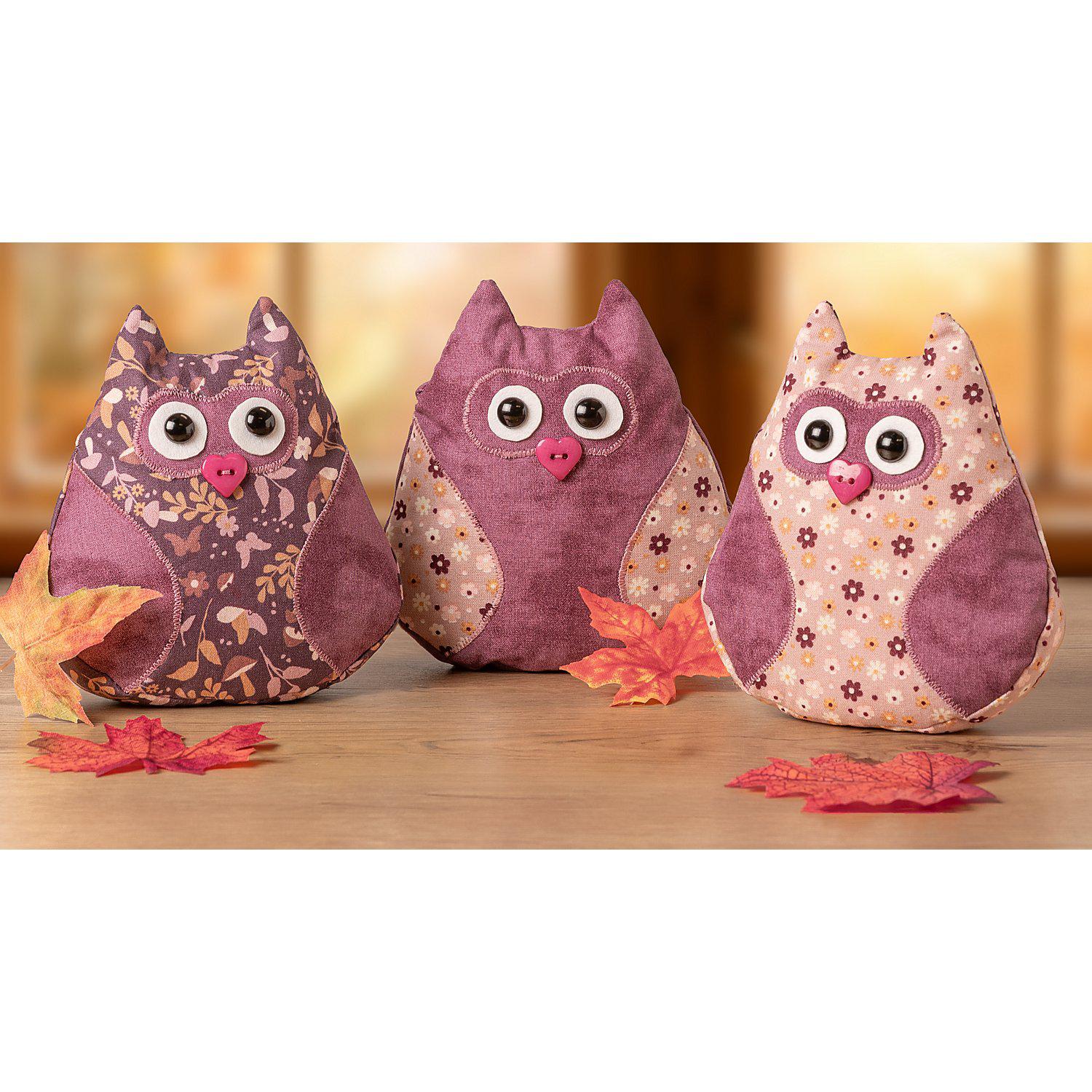 buttinette Näh-Set "3 Eulen"
