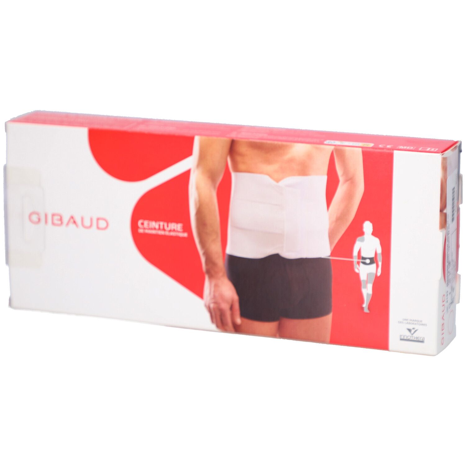 Gibaud Bauchgurt elastisch Gr3 91-105cm weiss 1 St Binden