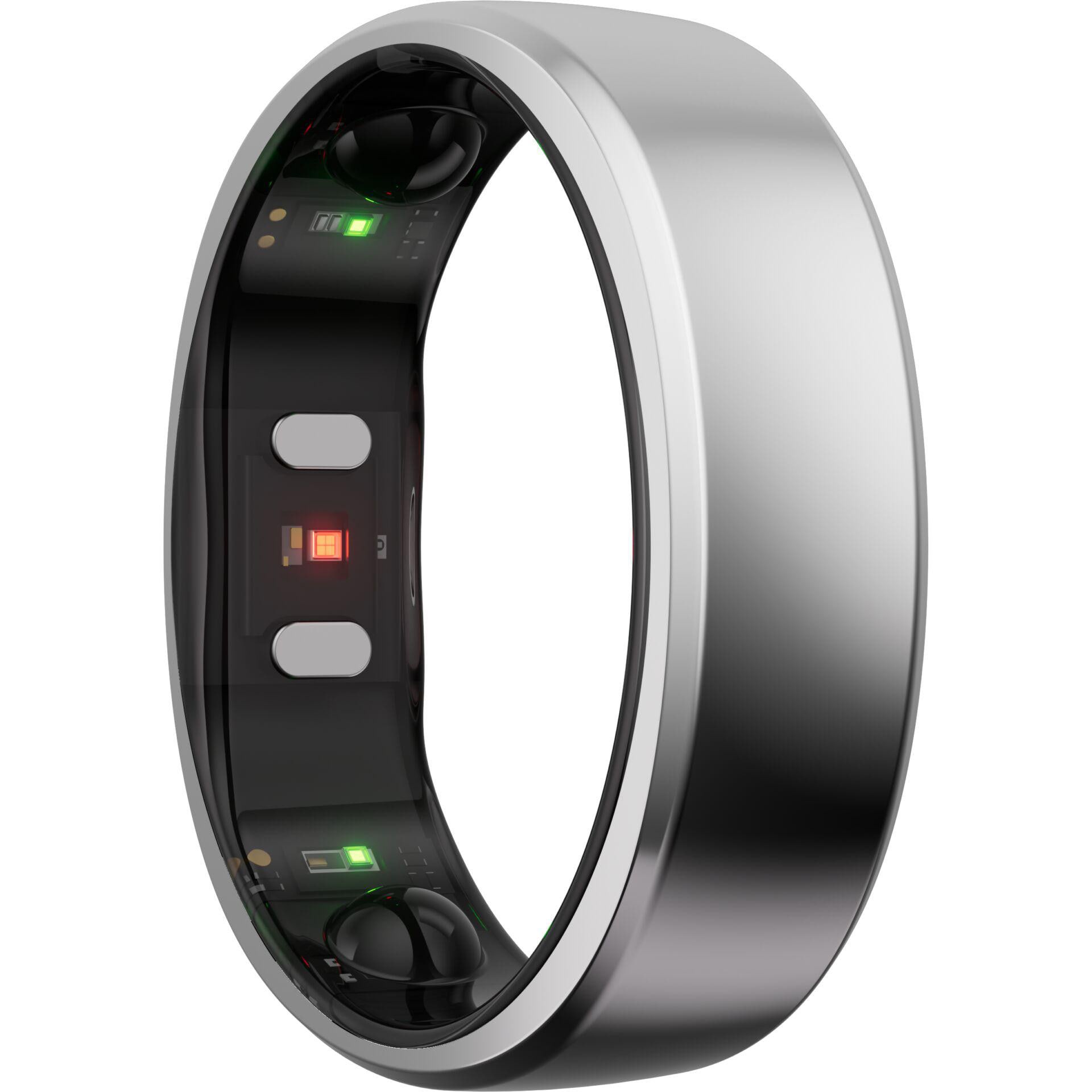 RingConn Smart Ring Gen2 für Frauen und Männer - Schlaf- und Fitness Tracking Wearable - Herzfrequenz - Zukunftssilber Größe 6