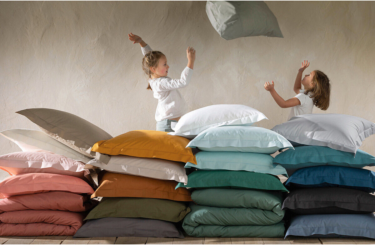 LA REDOUTE INTERIEURS Drap housse uni polycoton, bonnet 32 cm, Scenario
