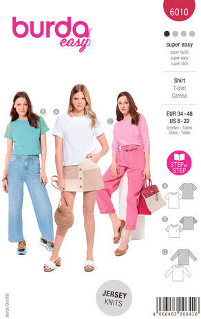 burda Schnitt 6010 „Basic Shirt lässig“