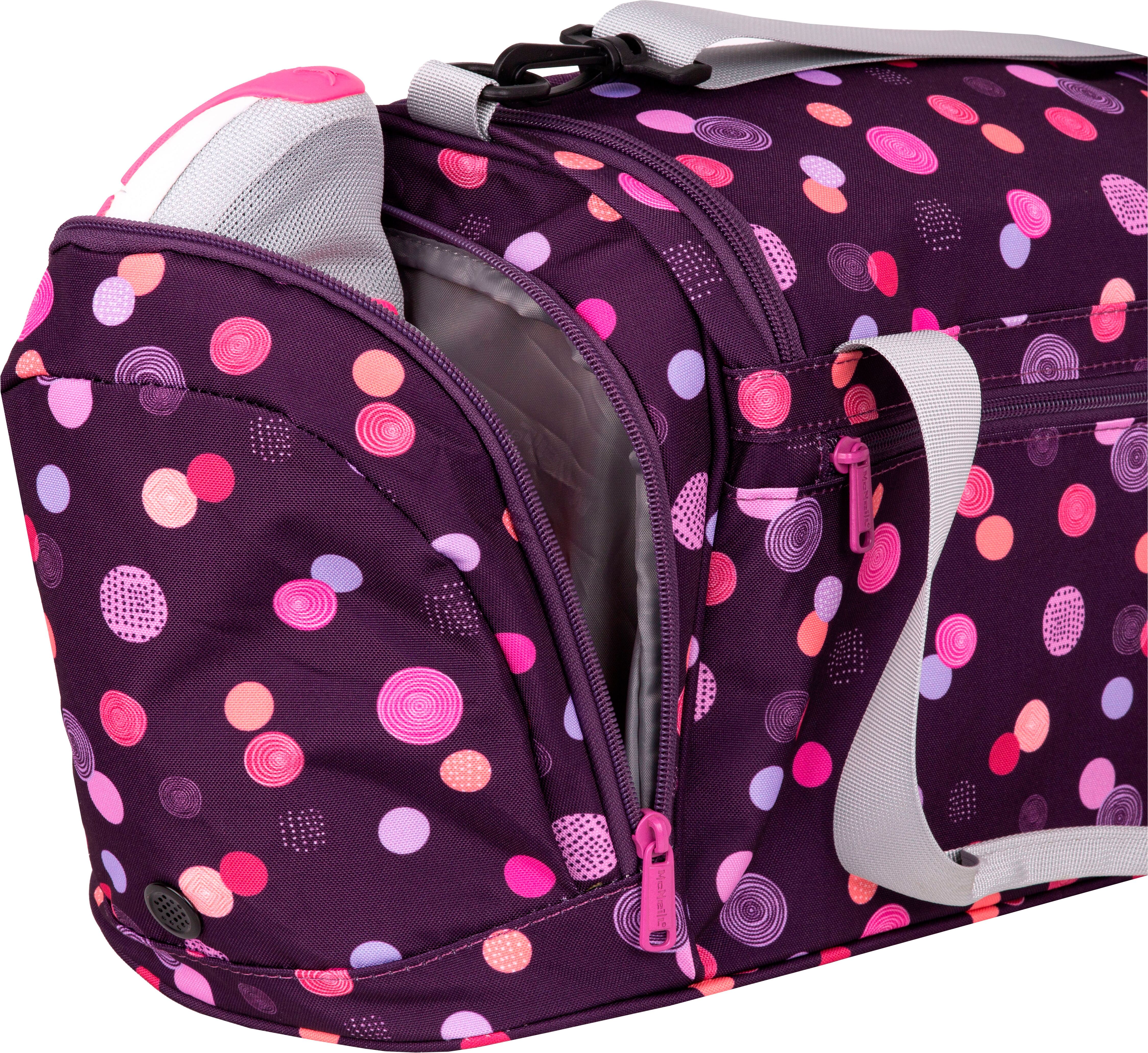 Sporttasche MCNEILL "Ruby", Jungen, Gr. B/H/T: 45cm x 27cm x 26cm, rot (ruby), Polyester, Taschen Sporttasche, für Schule, Sport und Freizeit