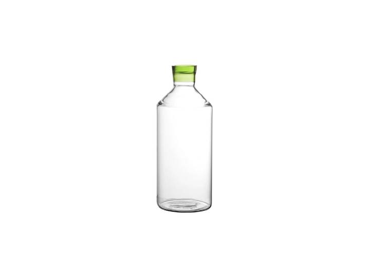 Carafe en verre borosilicate vert, résistante aux chocs thermique