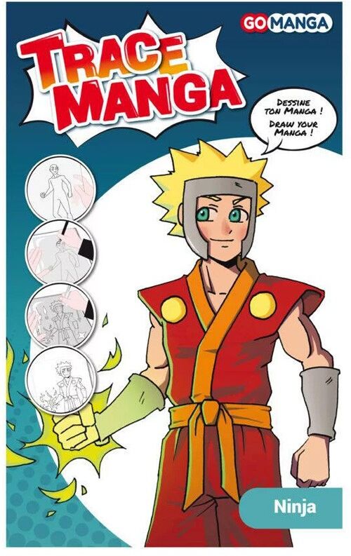 GO MANGA - Gabarit Trace Manga "Ninja"
