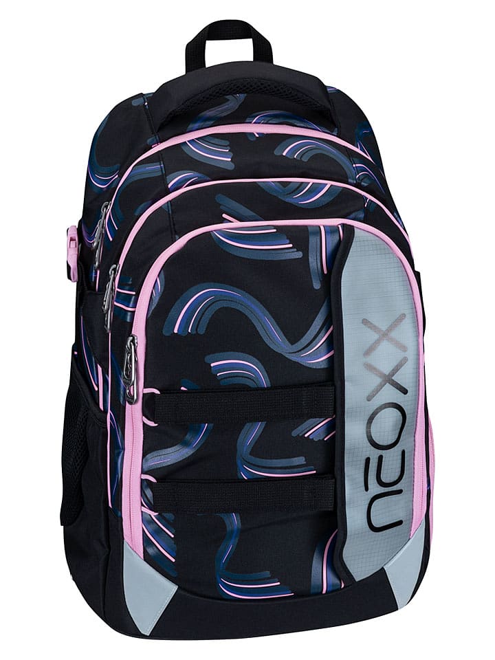 neoxx Rucksack "Active" in Schwarz/ Rosa - (B)31 x (H)45,5 x (T)24 cm - onesize