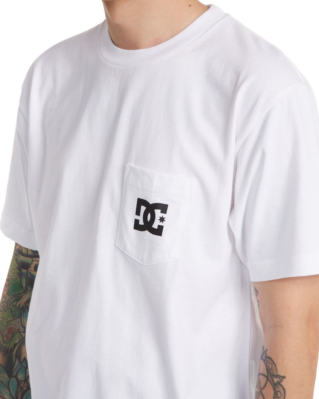 T-Shirt DC SHOES "DC Star", Herren, Gr. L, weiss (weiß), Obermaterial: 100% Baumwolle., Shirts T-Shirt weiß L