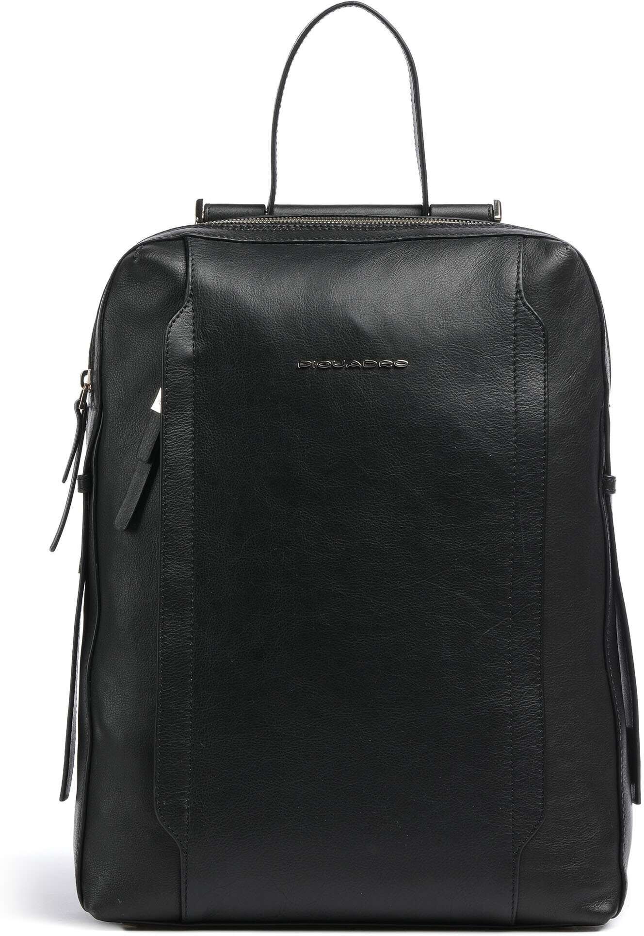 Piquadro Circle Laptop-Rucksack, schwarz
