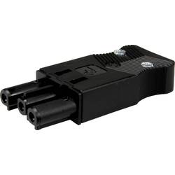 Adels-Contact 17712 Netz-Steckverbinder Buchse, gerade Gesamtpolzahl: 3 + PE 20 A Schwarz 200 St. Piece