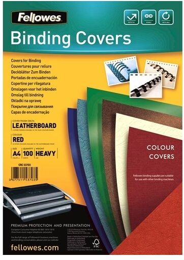 Fellowes Binding Covers A4, Rød