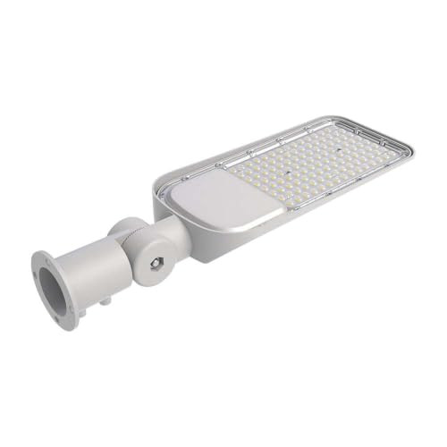 V-TAC LED-straatverlichting Economy+ 50W met scharnier, 5740 Lumen, 4000K, IP65