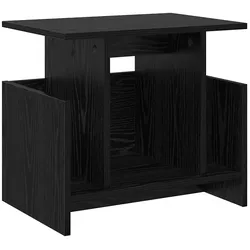 Helloshop26 - Modernes, rechteckiges TV-Möbel, funktioneller Stauraum, 50 x 35 x 45 cm, Holzwerkstoff, schwarz,