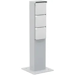 Niko Züblin 700-36135 Spritzwassergeschützte Anschlusssäule mit Dreifachsteckdose, Schutzkon 70036135