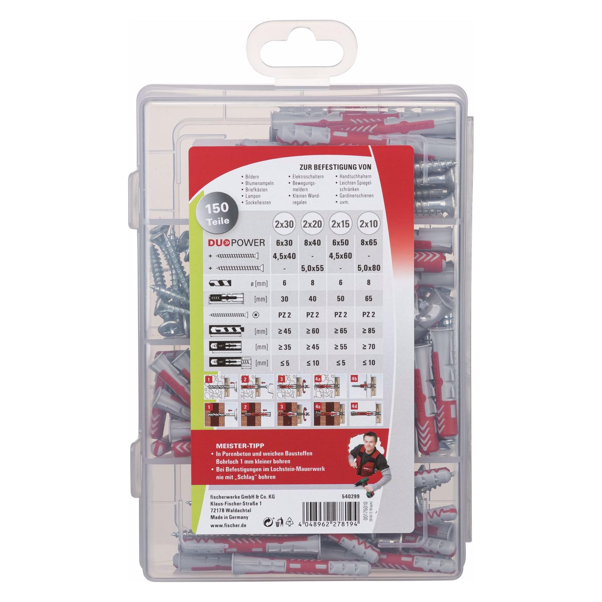 Fischer Meister-Box Altbau + S (150 Stk.) (540299)
