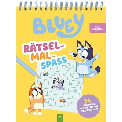 Bluey Rätsel-Mal-Spaß, Taschenbuch von Schwager & Steinlein Verlag, Schwager & Steinlein, 978-3-8499-4825-2
