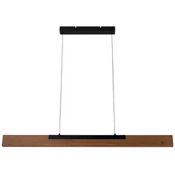 Näve LED Pendelleuchte "WILMA" L: 122cm braun/schwarz