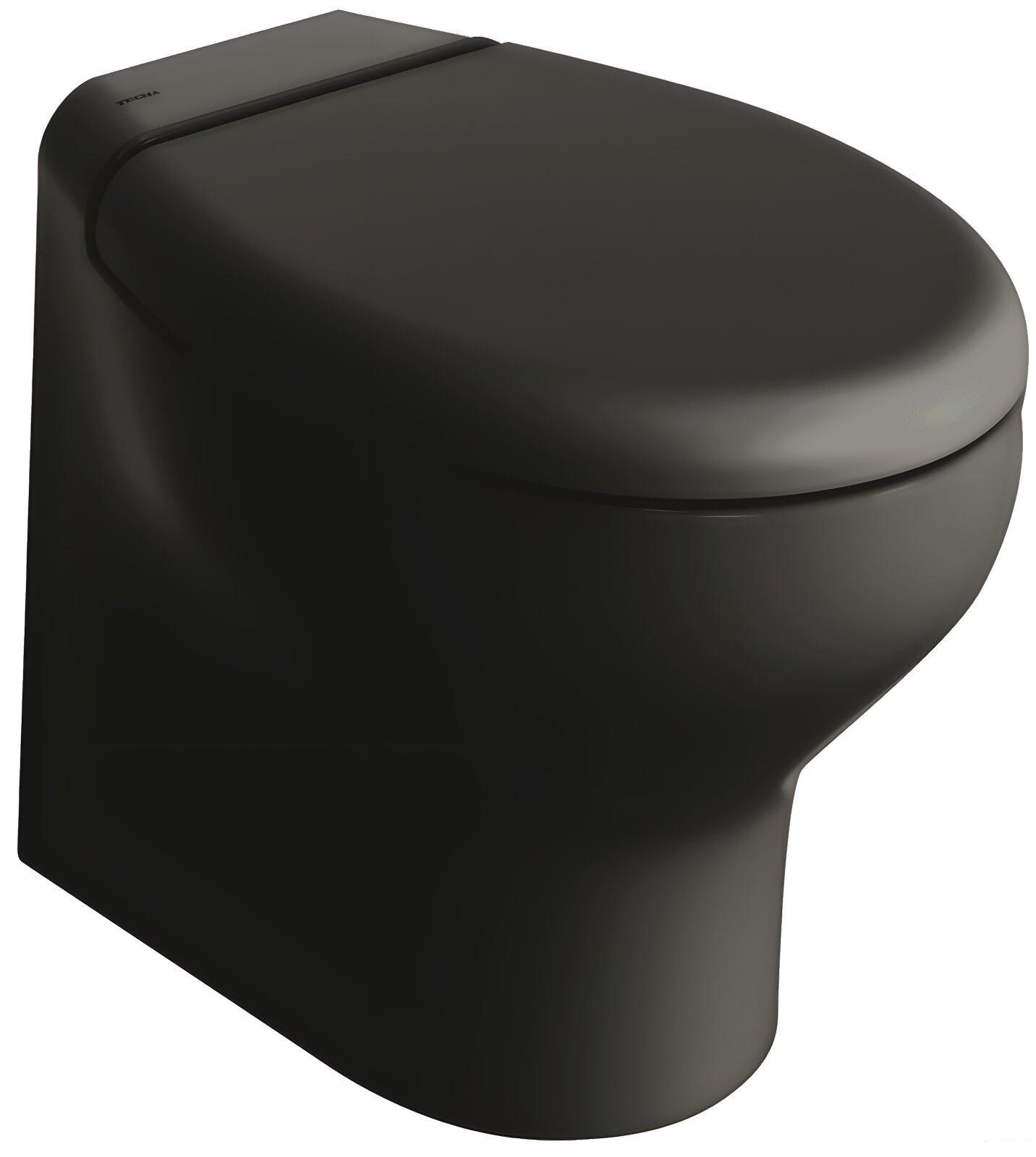 Elektrische Toilette Tecma Silence Plus 2G mit Bidet, schwarz, 24 Volt, sehr leises & effizientes WC für Boote, Wohnmobile & Camper