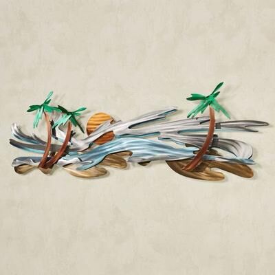 Touch of Class Seaside Tropics Wall Sculpture Multi Metallic , Multi Metallic