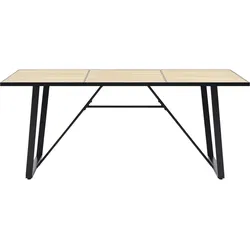 vidaXL Esstisch Eichenfarbe 200x100x75 cm MDF