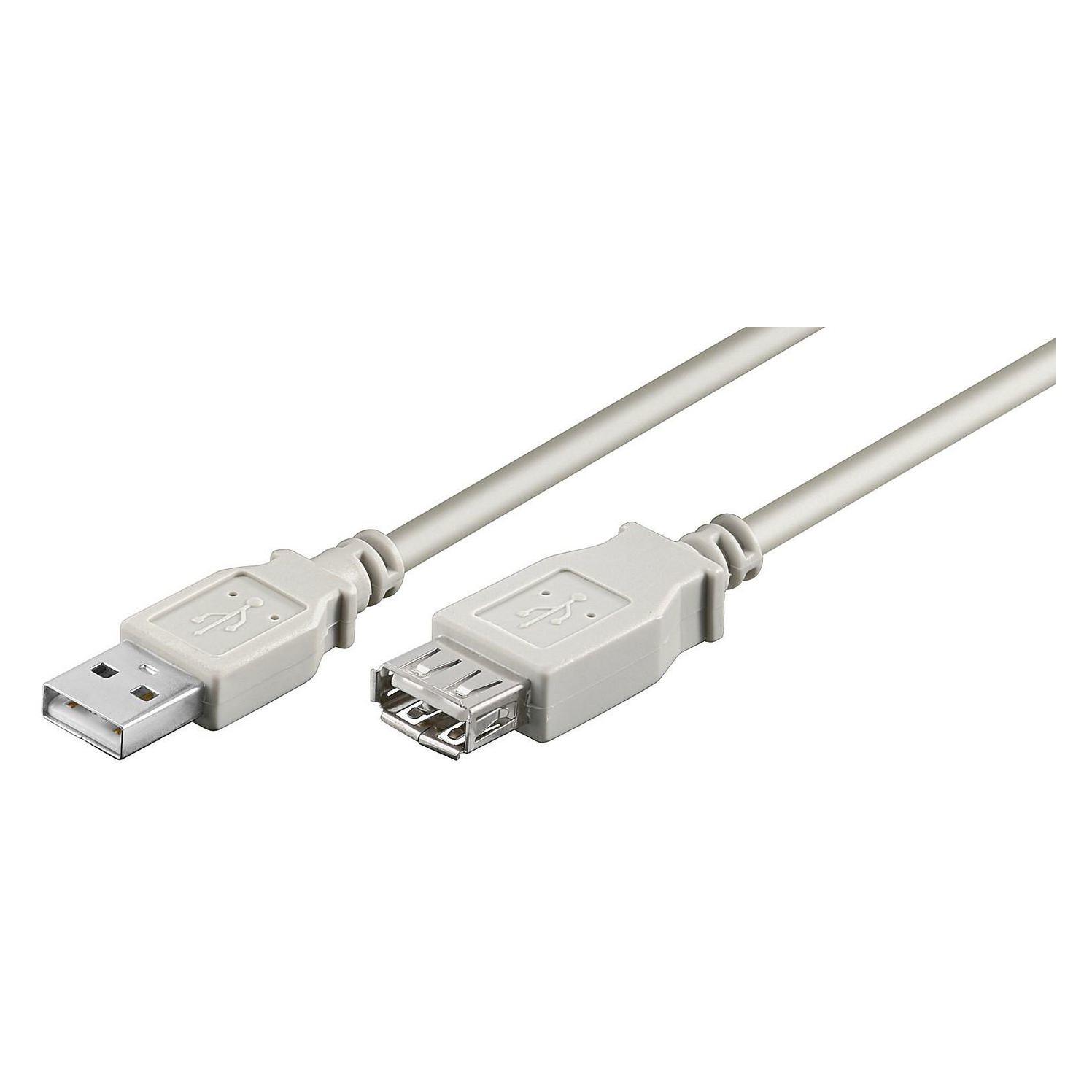 MicroConnect USB-Verlängerungskabel (3 m, USB 2.0) (USBAAF3)