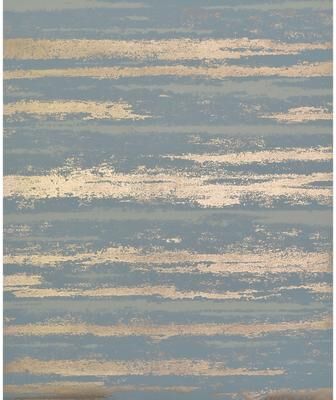 Antonina Vella Atmosphere Teal & Gold Wallpaper