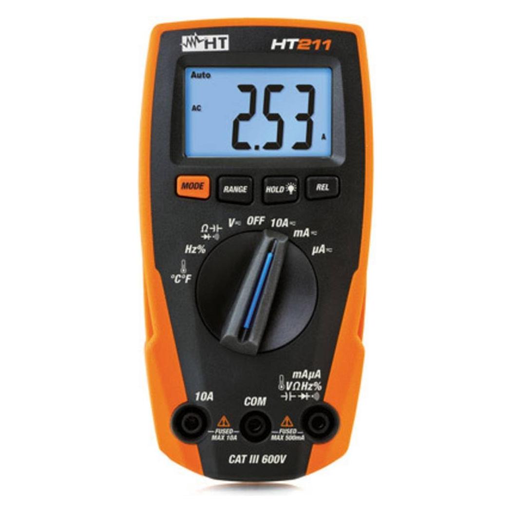 HT Instruments HT211 Hand-Multimeter digital (CAT III 600V, Hand-Multimeter) (HT211)